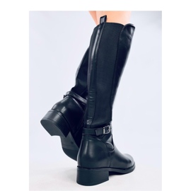 Cizme cu partea superioară elastică Lappen Black - Inello negru 2