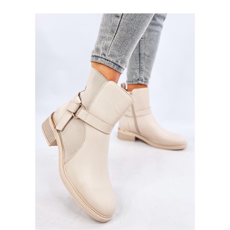 Botine de dama bej 1