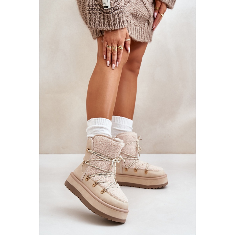 Cizme de zapada Model 24889 Bej deschis 1