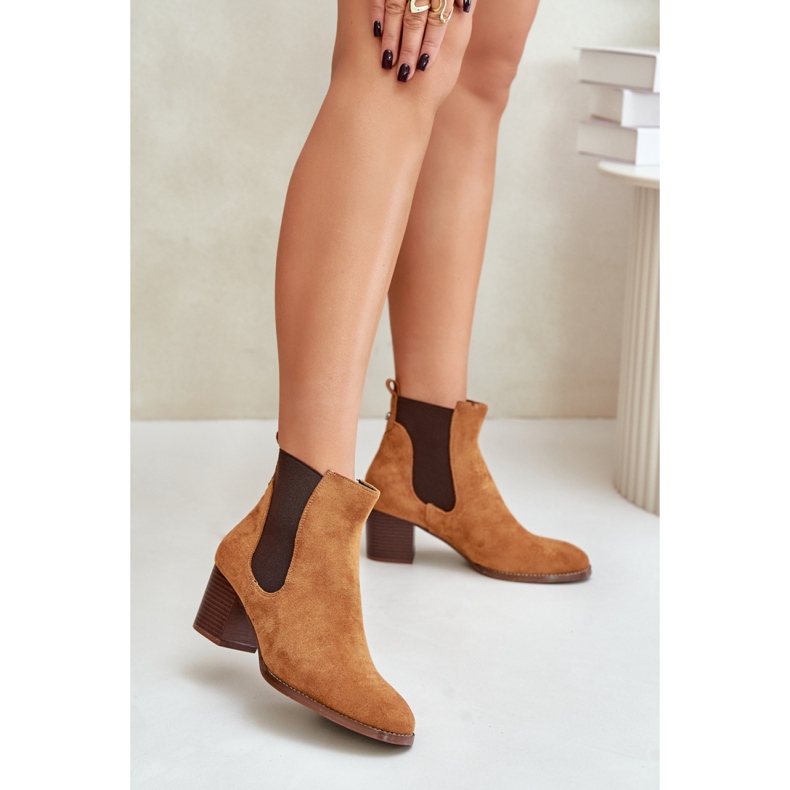 Cizme Chelsea Model XY791 Camel maro 1 Cizme Chelsea Model XY791 Camel maro 1