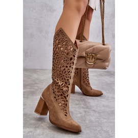 Lewski Shoes 3234 Cizme Bej Inchis 2