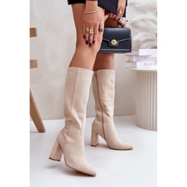 Step in style Cizme Model Lannetea MVP315 Bej Deschis - Pas in stil 1