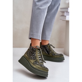 Maciejka 06759-09 Botine verzi verde 1