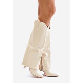 Model 35858 Cizme Bej Deschis 1