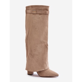 Step in style Cizme Model Urelli LA-289 Bej - Pas in stil 2