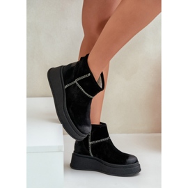Maciejka 06769-01 Cizme negre pentru zapada negru 2