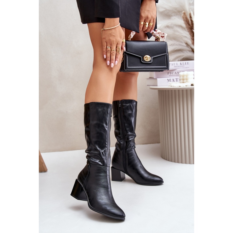 Jezzi Cizme Model ASA217-2 Negru 1 Jezzi Cizme Model ASA217-2 Negru 1