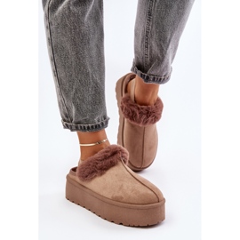 Papuci Model 24890 Bej Inchis 1