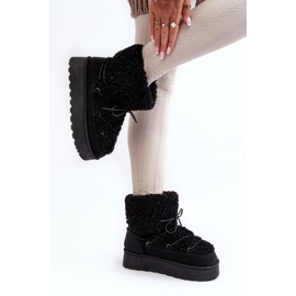 Cizme de zapada Model 20223-4A Negru 1 Cizme de zapada Model 20223-4A Negru 1