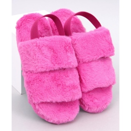 Papuci de dama cu elastic Rhodes Fuchsia roz 4