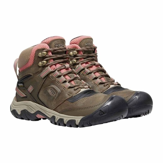 Pantofi de trekking Keen Ridge Flex Mid Wp KE-1024921 maro 1 Pantofi de trekking Keen Ridge Flex Mid Wp KE-1024921 maro 1