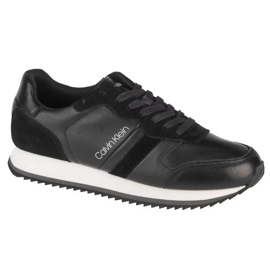 Pantofi Calvin Klein Low Top Lace Up Lth M HM0HM00287-BAX negru 1