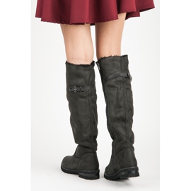 Seastar Cizme de dama gri inchis 1