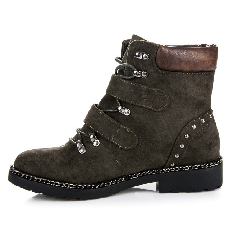 Vices Muncitori din piele intoarsa verde 1