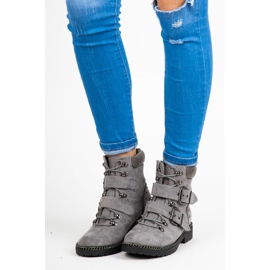 Muncitori din piele intoarsa VICES gri 2