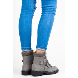 Muncitori din piele intoarsa VICES gri 1