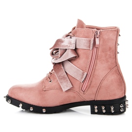 Vices Genți cu împânzire din piele intoarsa roz 1