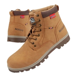Geographical Norway WALK-GN Pantofi Camel maro 1