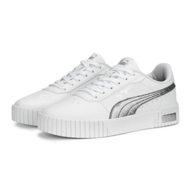 Pantofi Puma Carina 2.0 Space Metallics 389387-02, alb 1