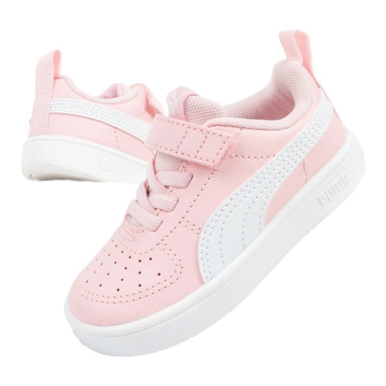Pantofi sport Puma Rickie Ac 384314 10 alb roz 1 Pantofi sport Puma Rickie Ac 384314 10 alb roz 1