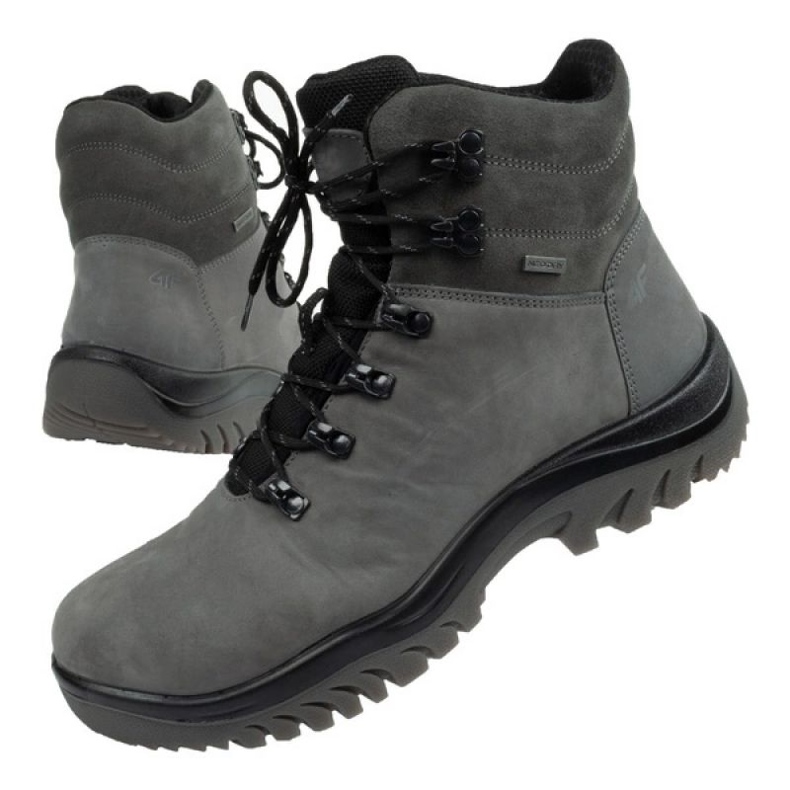 Pantofi de trekking 4F OBMH255 25S gri 1