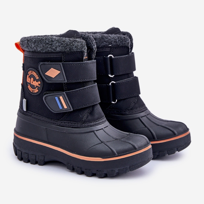 Cizme de zăpadă cu velcro pentru copii Lee Cooper LCJ-24-44-2865K Negru 1