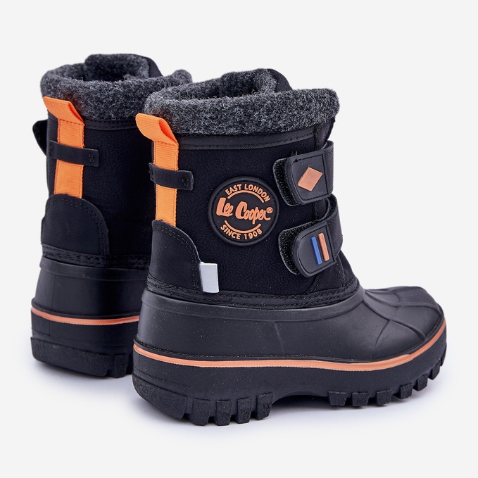 Cizme de zăpadă cu velcro pentru copii Lee Cooper LCJ-24-44-2865K Negru 2