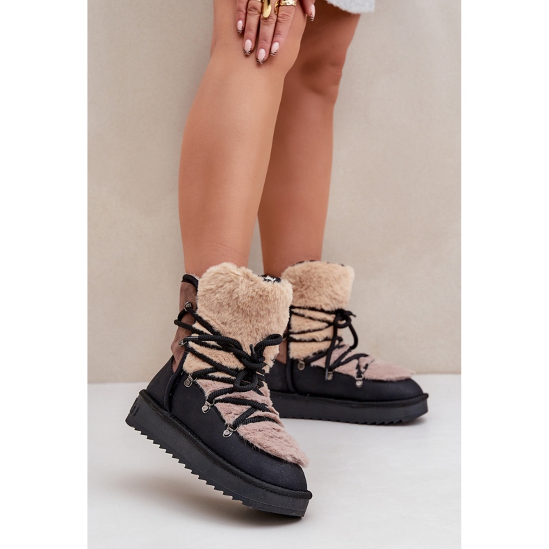 Cizme De Zăpadă Damă Cu Blană D.Franklin DFSH370012 Negru 2 Cizme De Zăpadă Damă Cu Blană D.Franklin DFSH370012 Negru 2