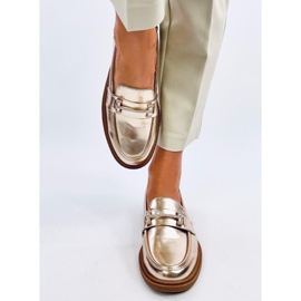 Mocasini de dama Ferdis Gold de aur 1