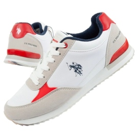 U.S. Polo Pantofi sport US Polo ASSN. UP21M48062-WHI-RED01 alb 1