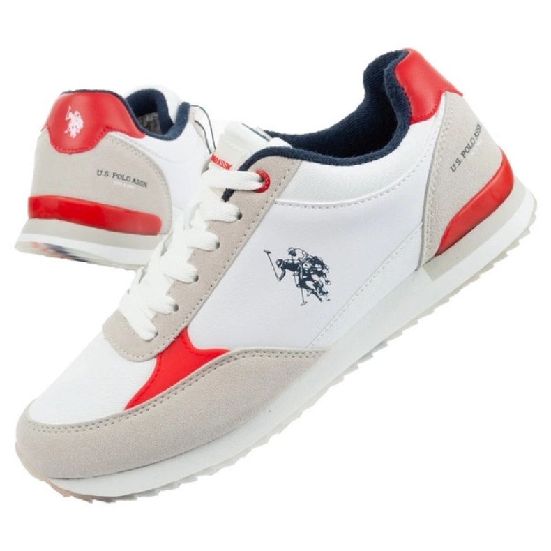 U.S. Polo Pantofi sport US Polo ASSN. UP21M48062-WHI-RED01 alb 1