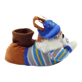 American Club Papuci de casă veverițe americane calde albastru maro 1 American Club Papuci de casă veverițe americane calde albastru maro 1