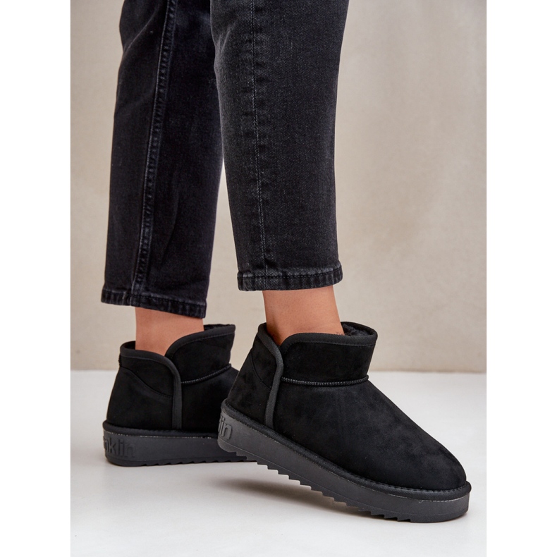 Cizme de zăpadă izolate de damă D.Franklin DFSH370010 negre negru 1