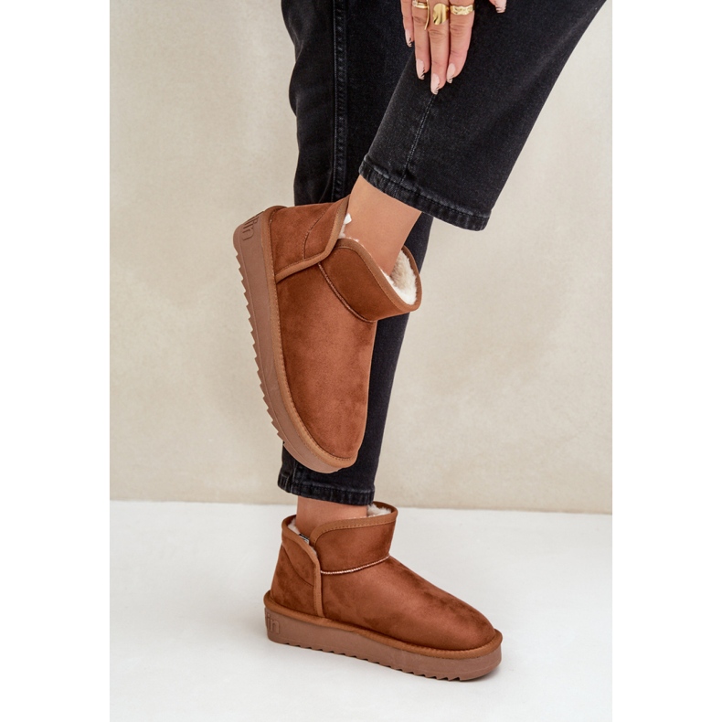 D.Franklin Cizme de zăpadă pentru femei cu blană DFSH370010 maro 1 D.Franklin Cizme de zăpadă pentru femei cu blană DFSH370010 maro 1