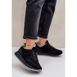 Pantofi sport izolați Big Star OO274580 negri negru 1