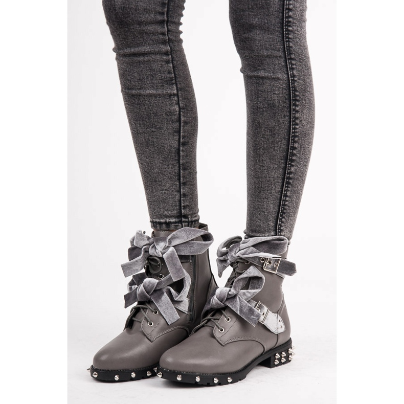 Vices Cizme de lucru cu crampoane gri 1