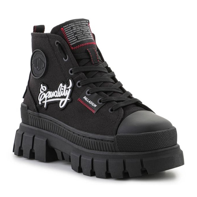 Pantofi Palladium Revolt Hi Patch 99115-008-M negru 1