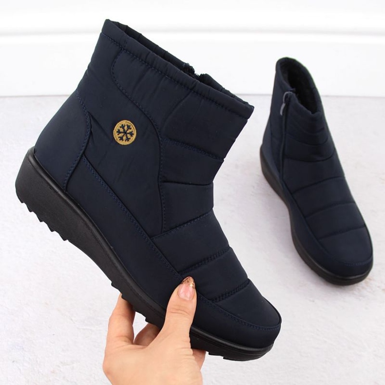 Unisoft Cizme de zapada dama, bleumarin albastru 1