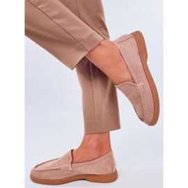 Mocasini moi de dama bej 2