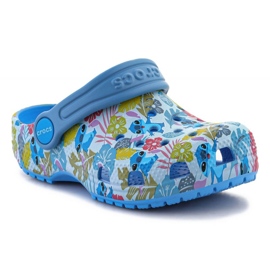 Șlapi Crocs Disney Stitch Classic Clog 209471-4TB pentru copii albastru 2