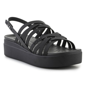 Sandale Crocs Brooklyn Strappy Lowwdg 206751-001 negru 2