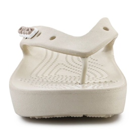 Slapi Crocs Classic Platform Flip 207714-2Y2 bej 3