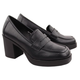 Potocki W 12451 WOL265A pantofi cu toc înalt negru 2