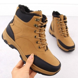 Cizme de trekking Vanhorn camel bej 1