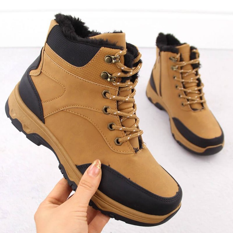 Cizme de trekking Vanhorn camel bej 1