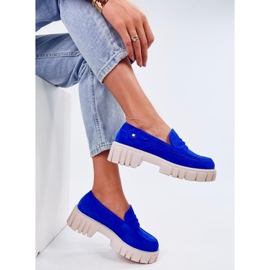 Seastar Mocasini cu platforma albastra albastru 3