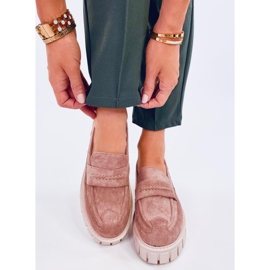Seastar Mocasini cu platforma roz bej 1