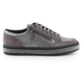Pantofi Geox D Leelu'e W D94FFE-06P22-C1G9F gri 6