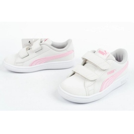 Pantofi Puma Smash V2 Buck 365184 27 alb 10
