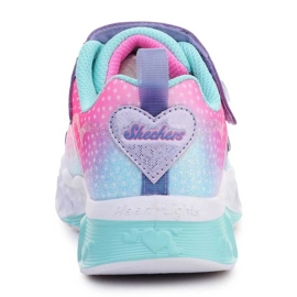 Pantofi Skechers S Lights Flutter Heart Lights 302315-LVMT roz 5